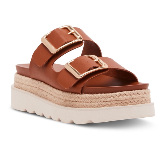 madden girl Mythical Women's Platform Sandals- Size 8- Dark Caramel - Picture 1 of 10
